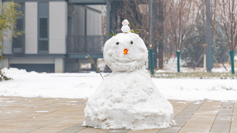 圖集 | 雪落雄安新區(qū)，到處銀裝素裹